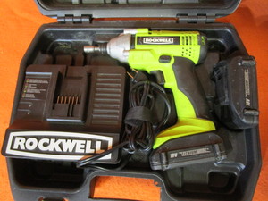 lot 52 image: Rockwell 18v Drill & Charger, Porter Cable Saw