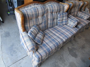 lot 105 image: Couch, Loveseat, Chair