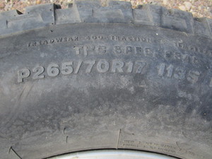 lot 123 image: Chevy Pickup Wheel & Tire