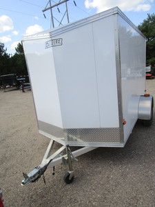 lot 2A image: (Near New) E-Z Hauler 6x10 Alum. Trailer