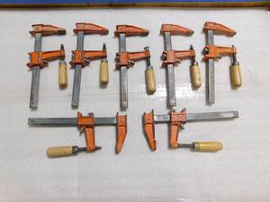 lot 79 image: 7 Jorgensen Steel Bar Clamps