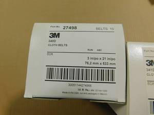 lot 109 image: 3M Cloth Sanding Belts