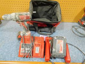 lot 271 image: Milwaukee Drill  Batteries