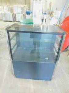 lot 432 image: Black Glass Display Case with Shelves