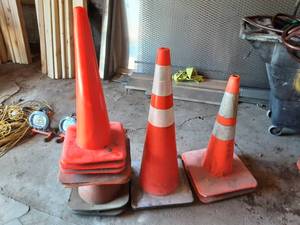 9 Assorted Safety Cones