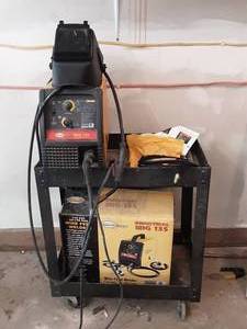 Northern Industrial Mig 135 Wire Feed Welder With Cart