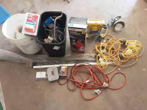 Extension Cord, Work Light, Fire Extinguisher, More