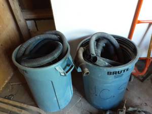 2-Garbage Cans & Assorted Hoses