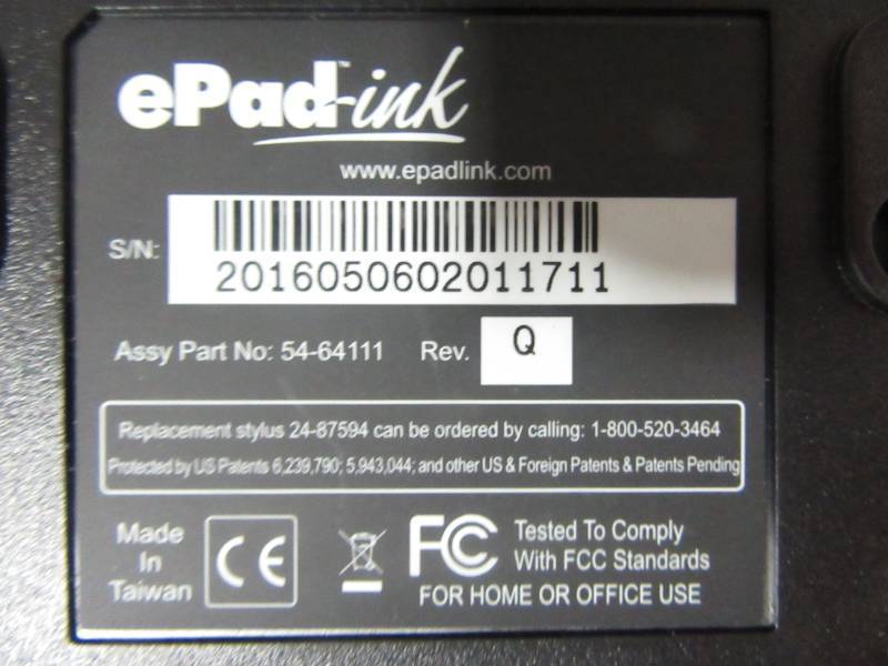 lot 13 image: Pair of Epad-ink Signing units  (1 missing pen)