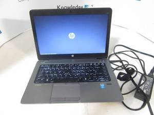 lot 7 image: HP Laptop EliteBook 840 G1&nbspIntel(R) Core(TM) i5-4300U CPU  1.90GHz 8GB RAM 128 GB HD&nbspAnti-glare LED backlight LCD &nbspwpower supply