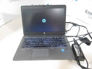 lot 27 image: HP Laptop&nbspEliteBook 840 G2&nbspINTEL(R) CORE(TM) I5-5300U CPU  2.30GHZ 8GB RAM 128 GB HD&nbspAnti-glare LED backlight LCD&nbspwpower supply