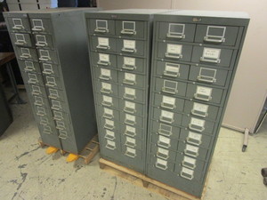 lot 423 image: GENERAL FIREPROOFING CO. STORAGE DRAWER UNITS