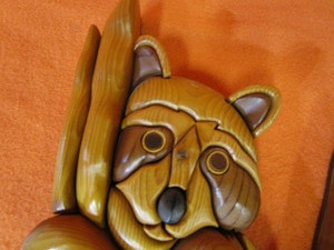 Raccoon in Tree 10x21