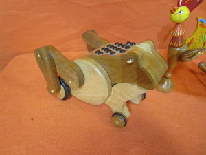 Hand Painted Rooster, Cow, Frog Candy Dish