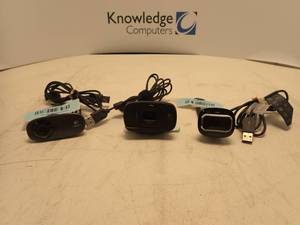 assorted logitech and microsoft webcams (x3 bundle) All USB operated