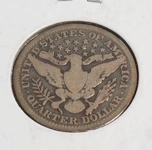 1907 BARBER SILVER QUARTER