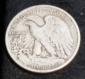1933-S WALKING LIBERTY HALF DOLLAR VF