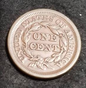 1851 US BRAIDED HAIR LARGE CENT IN HIGHER GRADE