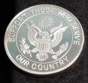 1 TROY OZ. .999 FINE SILVER OPERATION DESERT STORM ROUND