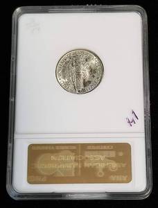 1944-S MERCURY DIME MS64 OLD ANA SLAB