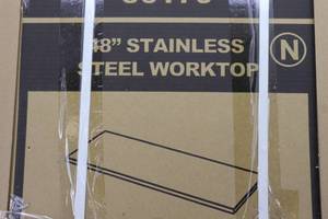 18 x 48 x 1 Stainless Workbench Top