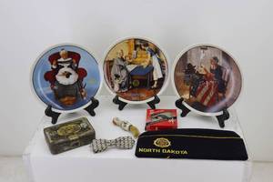 Norman Rockwell Plates & Misc Vintage Items