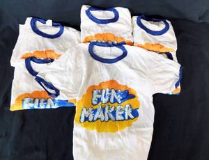 lot 10 image: Lot of 6 Vintage Fun Maker Ringer T-shirts