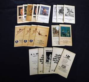 lot 56 image: Lot of 20 Vintage Brown and Bigelow Notepads featuring Pinups, Palenski, ads and more