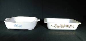 lot 59 image: Vintage Pyrex 575-B and Sears Browning Dish by Corning MW-16