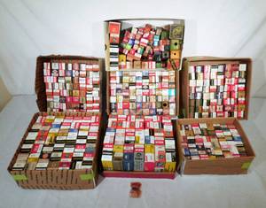 lot 47 image: Large Lot of Vintage EMPTY Vacuum Tube Boxes