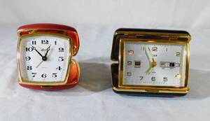 lot 152 image: Elgin Travel Alarm Clock with Calendar and Linden Travel Alarm Clock