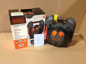 lot 3 image: BLACKDECKER 300 Amp Portable Jump Starter in good condition