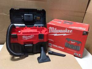 lot 18 image: Milwaukee M18 18-Volt 2 Gal. Lithium-Ion Cordless WetDry Vacuum (Tool-Only) in good condition