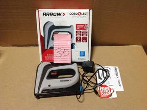 lot 35 image: Arrow T50DCD Cordless Staple Gun in good condition