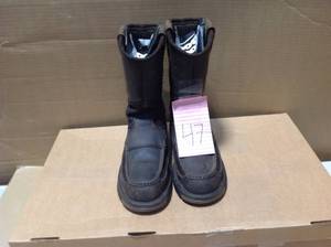 lot 47 image: GEORGIA BOOT Mens Athens Georgia Waterproof 10 inch Wellington Work Boots - Steel Toe - Brown 10.5 (W) in good condition