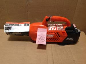 lot 78 image: ECHO 145 MPH 550 CFM 58-Volt Brushless Lithium-Ion Cordless Blower MISSIHG ATTACHMENT  in good condition