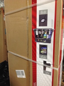 lot 111 image: Husky 72 in. H x 36 in. W x 18 in. D Steel Tall Garage Cabinet in good conditions