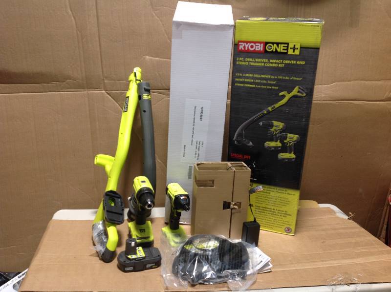 RYOBI P1937SB ONE 18V Cordless Power Tool Combo kit Drill driver