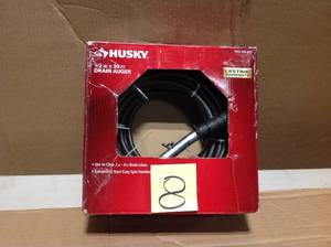 lot 8 image: Husky 12 in. x 50 ft. Drain Auger