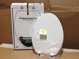 lot 9 image: KOHLER Wellworth Elongated Closed Front Toilet Seat in White
