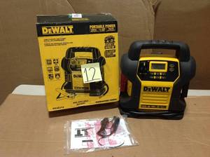 lot 12 image: DEWALT 1400 Peak Amp Jump Starter with Digital Compressor