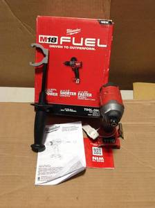 lot 23 image: Milwaukee M18 FUEL 18-Volt Lithium-Ion Brushless Cordless 12 in. Hammer Drill  Driver (Tool-Milwaukee M18 FUEL 18-Volt Lithium-Ion Brushless Cordless 12 in. Hammer Drill  Driver (Tool-Only)Only)