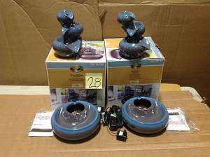 lot 28 image: Hampton Bay Blue Tabletop  Fountain Indoor