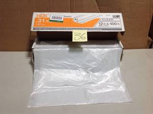 lot 36 image: HDX 12 ft. x 400 ft. 0.31 mil High Density Painters Plastic Sheeting