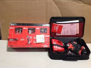 lot 38 image: Milwaukee M12 FUEL SURGE 12-Volt Lithium-Ion Brushless Cordless 14 in. Hex Impact Driver Compact Kit wTwo 2.0Ah Batteries, Bag