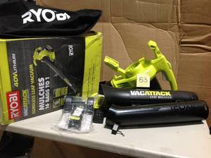 lot 53 image: 40-Volt Lithium-Ion Cordless Leaf VacuumMulcher with 4.0 Ah Battery and Charger Included