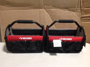 lot 67 image: 15 in. Open Tool Tote with Rotating Handle