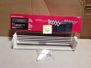 lot 72 image: Everbilt Accordion Wall Mount Clothes Dryer in White