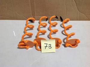 lot 73 image: Vortex 8 in. Steel Folding Ring Spiral Anchor (4-Pack)