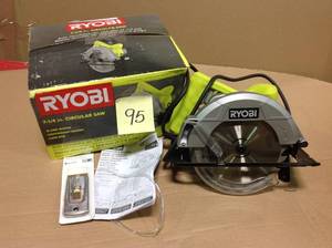 lot 95 image: RYOBI 13 Amp Corded 7-14 in. Circular Saw